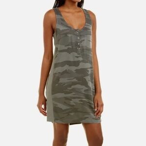 Splendid Camo Tank Dress medium EUC